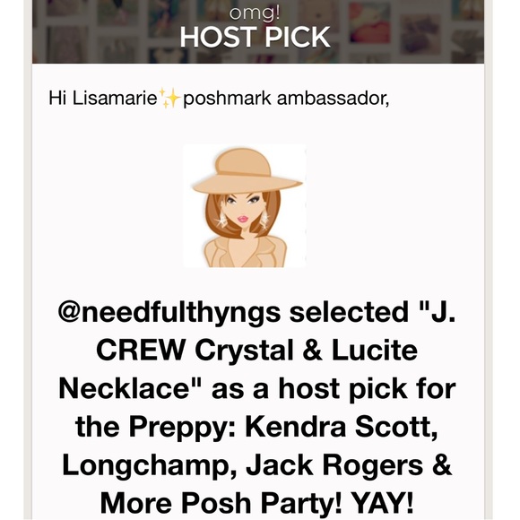 J. CREW Crystal & Lucite Necklace - Picture 2 of 10